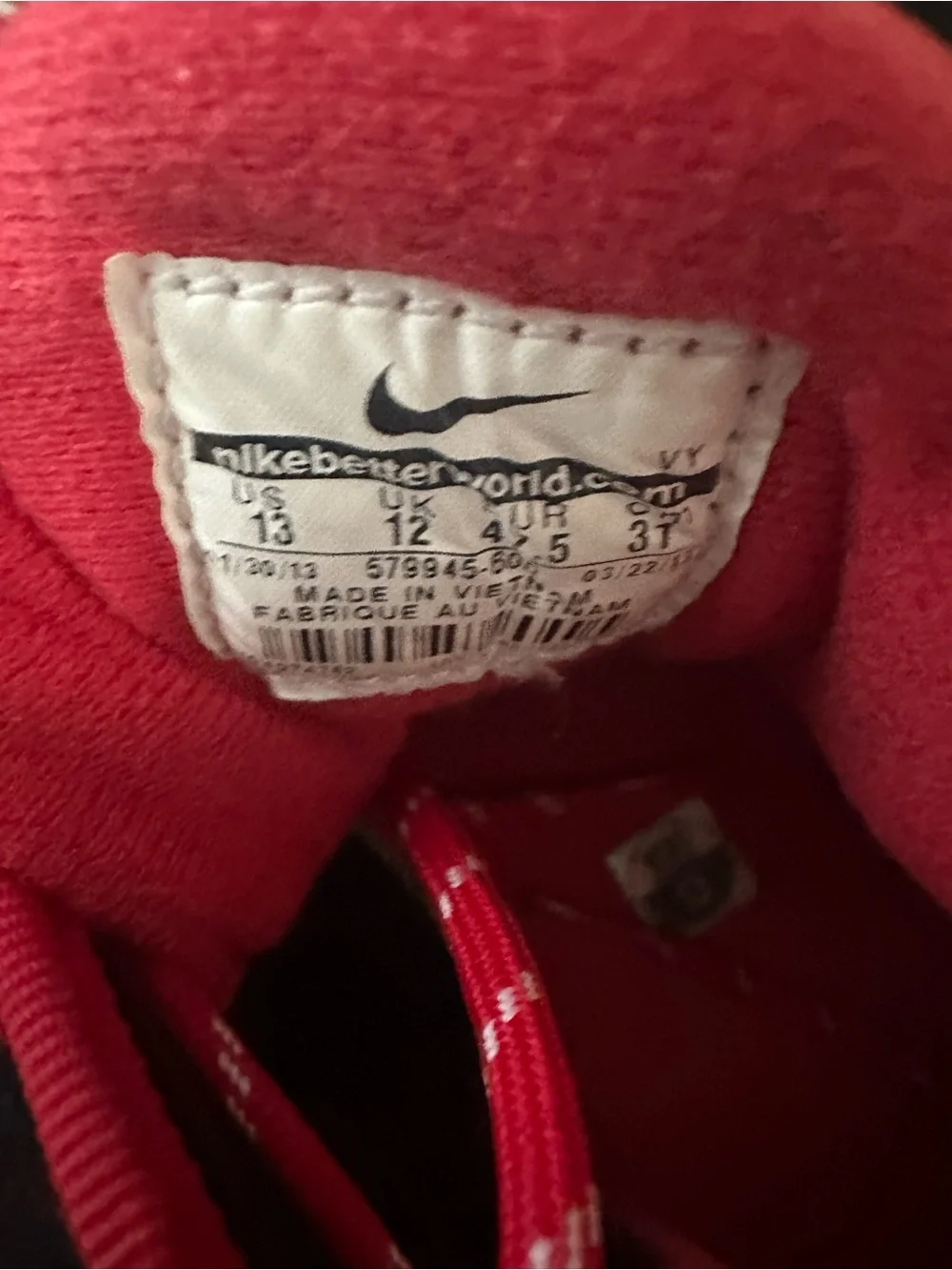 Rare Nike Air Way Up University Red' Size 13